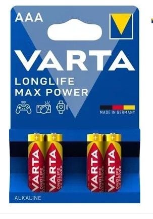 Батарейка Varta  Longlife Max Power AA (LR3) BLI 4 (40)
