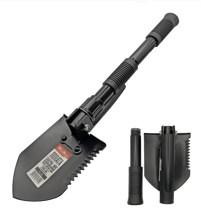 ЛОПАТА МІНІ САПЕРНА СКЛАДНА ТРИКУТНА РУЧКА 410 ММ FIBERGLASS ЗІБРАНА WOFFMAN PROFESSIONAL TOOLS