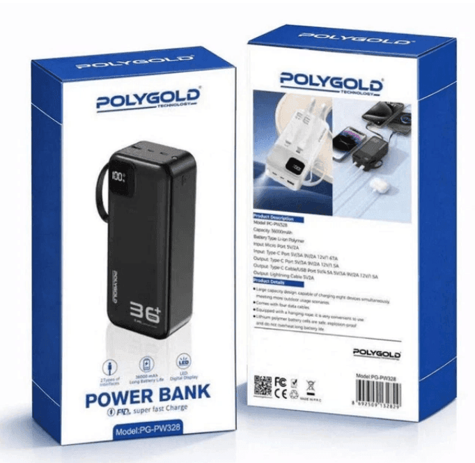 Повербанк Polygold PG-PW328 36000 mAh 22.5W 10270