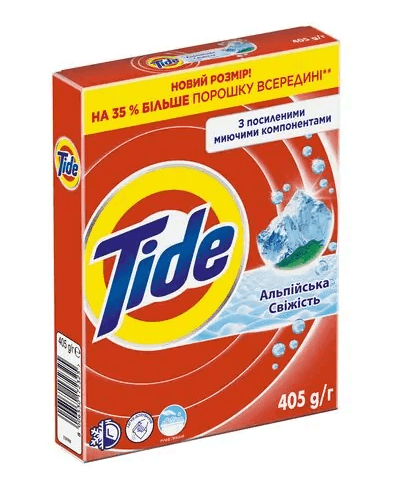 72325 TIDE Руч СМ3 порошок Альп. свіж 405гр.