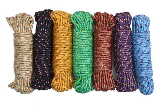 Мотузка господарська 10 метрів д6мм кольорова  X2-249