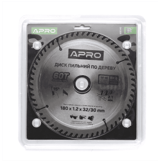 830140 Пильний диск Apro 180х32х60Т