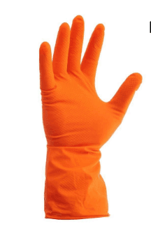 Рукавиці для миття посуду atex Gloves M 7-8 Оранжеві