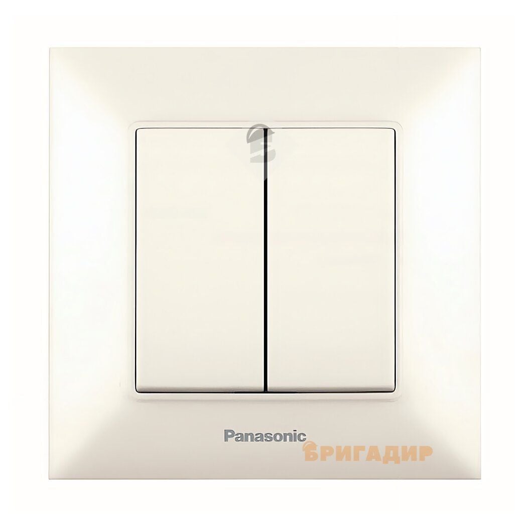 Вимикач 2 кл. прох.,кремовий Panasonic Arkedia Slim