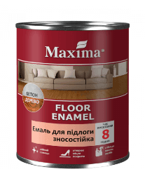 Емаль для підлоги ПФ-266 зносостійка глянсова,жовто коричнева, ТМ "MAXIMA"-0,7 кг