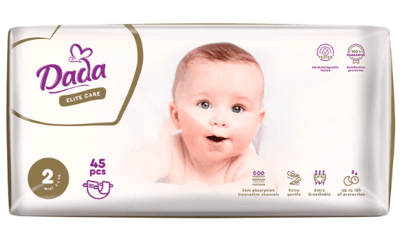 Підгузники дитячі DADA ELITE CARE (3-5кг) 45 шт