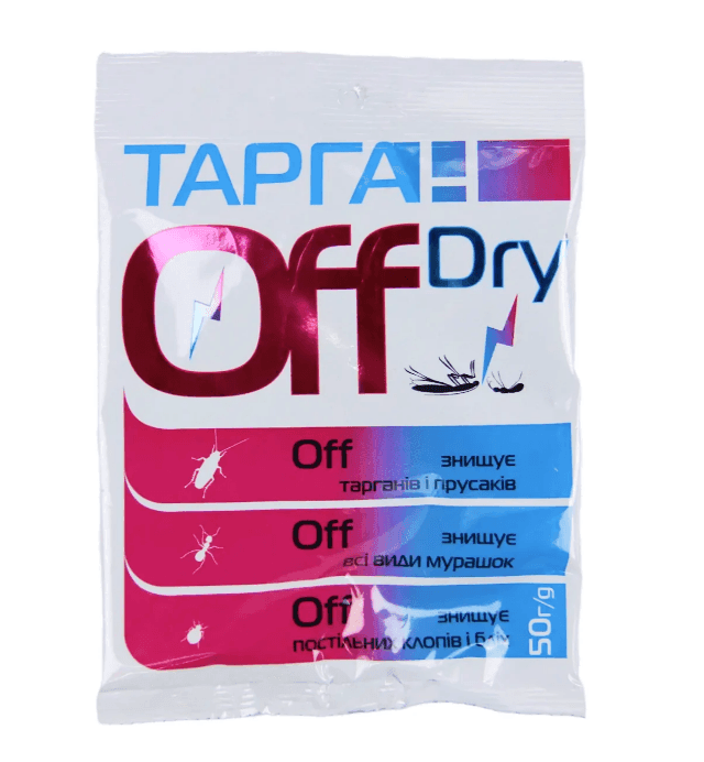 150122 Засіб Тарган  OFF Dry, від тарганів,постільних бліх, молі та мурашок 50 г