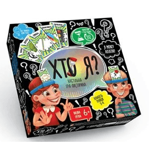 Игра "Кто Я" HIM-02-02 (6шт) малая, (укр), в коробке