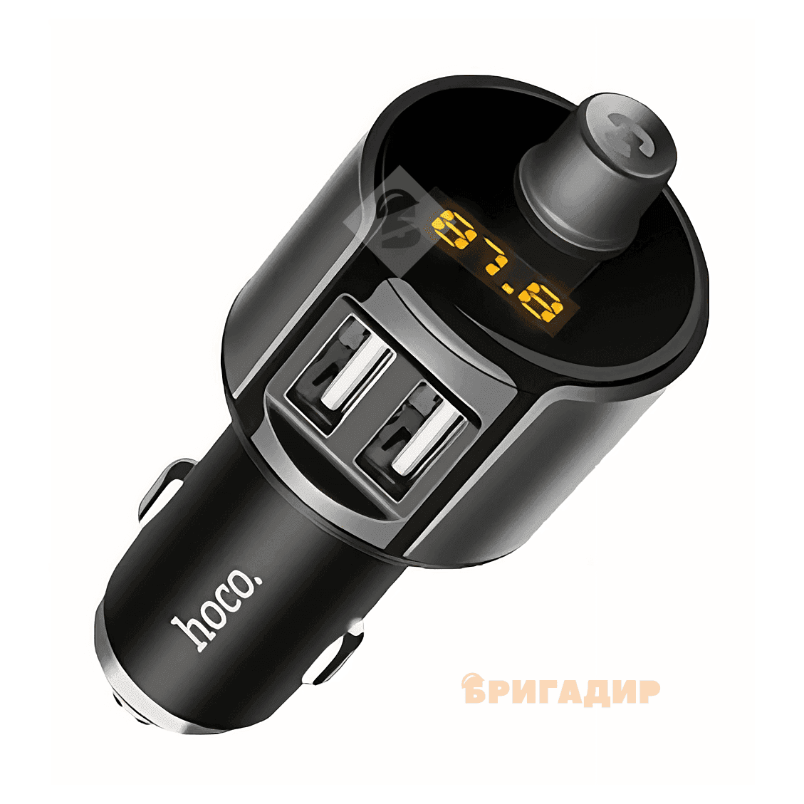 Автомобільний зарядний пристрій Hoco Z40 Superior dual port car charger set Type-C чорний