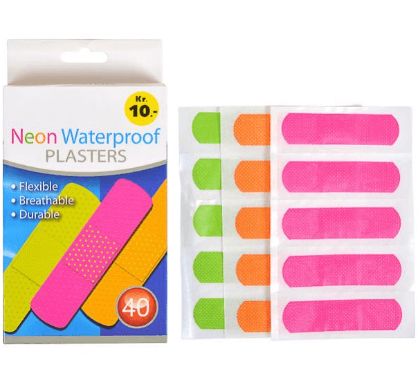 Пластир 7,2*1,9 40шт  Neon Waterproof 58290