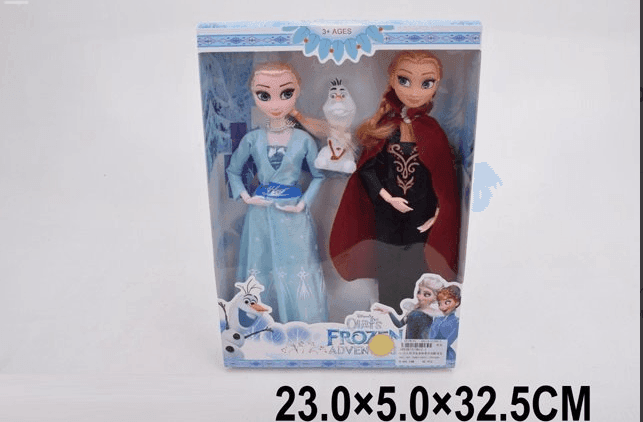 Лялька "Frozen" 3812-1 (1893873)  (48шт/2) 2 ляльки,сніговик,в кор. 32,5*23*5 см