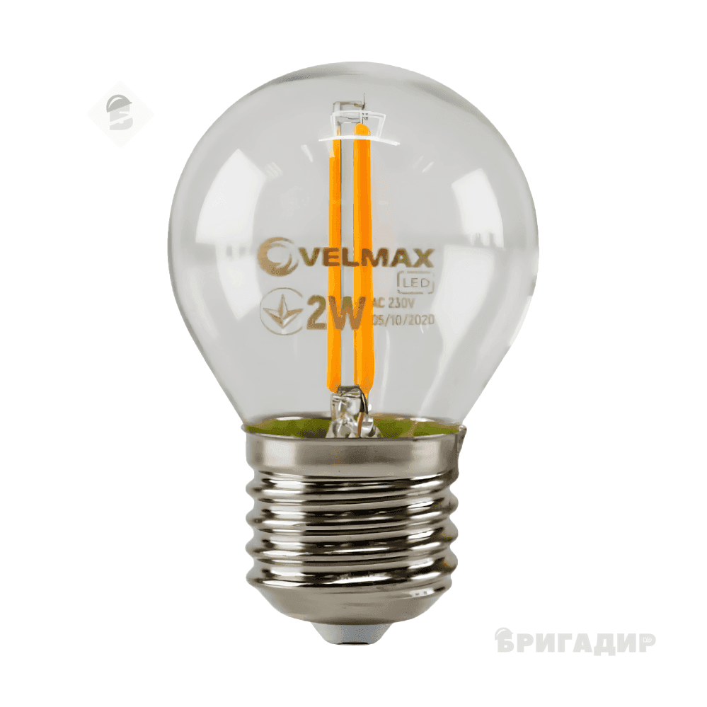 LED Лампа Velmax 2вт е27 помаранчевий 21-41-35