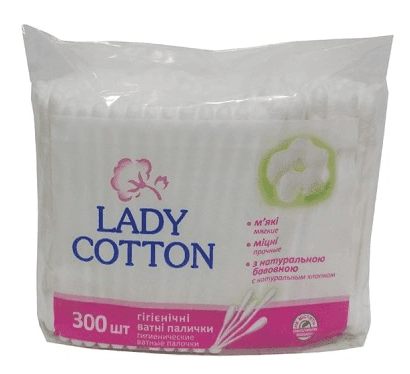 Ватні палички 300 шт Lady Cotton