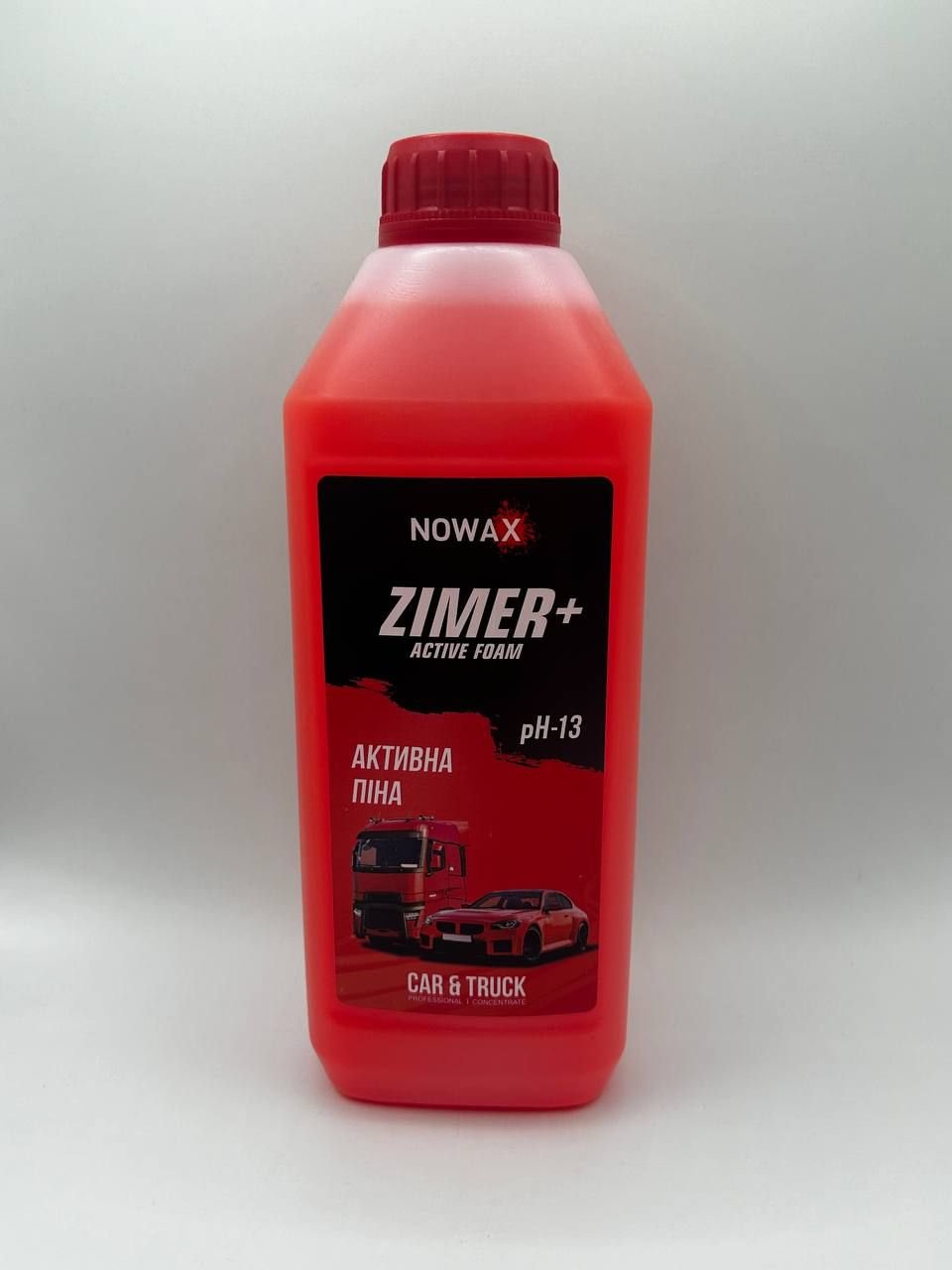 ПІНА АКТИВНА СУПЕРКОНЦЕНТРАТ ДЛЯ БЕЗКОНТАКТ МИЙКИ NOWAX ZIMER+AKTIVE FOAM, 1L NX01158