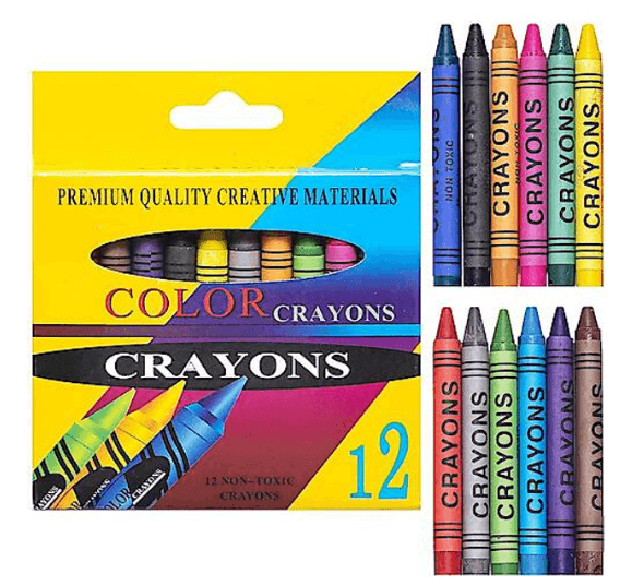 Воскові олівці 12 кольорів CRAYONS 2688A 112587