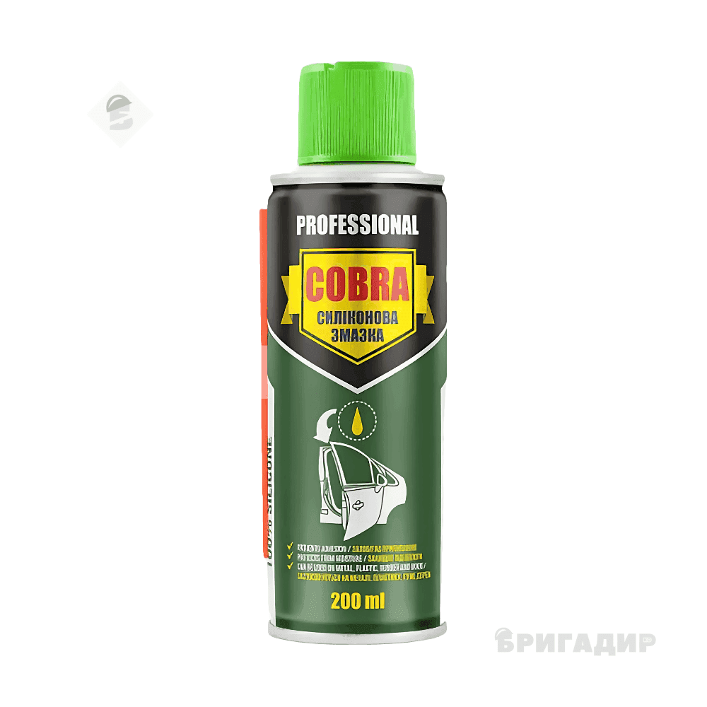 Силіконова змазка, SILICONE SPRAY COBRA, 200ml NX20200