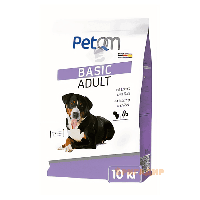 PetQm Dogs Basic with Lamb & Rice 10kg сухий корм для дорослих собак з ягням і рисом