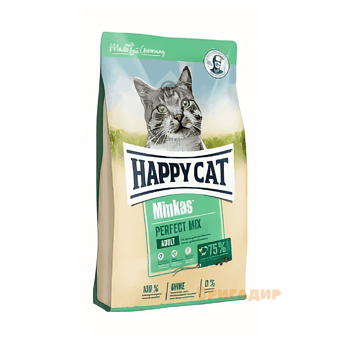 HC Minkas Perfect Mix 4kg сухий корм для дорослих котів з птицею, ягням та рибою