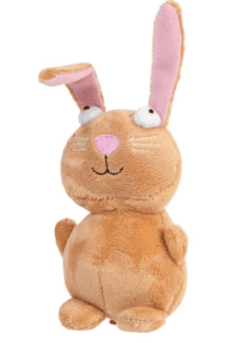 75053 Іграшка для собак Кролик з пищалкою GiGwi Plush, плюш, 16 см