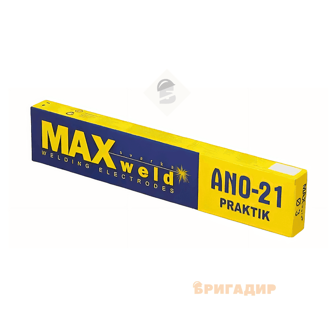 Електроди MAXweld Praktik АНО-21 д.3 мм 2,5 кг (1 уп.- 6 пач.) (арт.10-04-0124) 10-04-0124