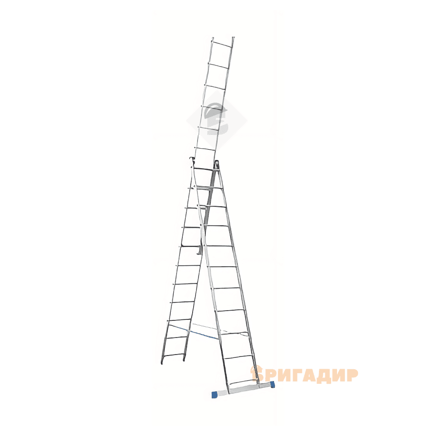 Драбина DELTA розкладна 3-х секційна 3х10 сходинки (7,30м) (арт.05-01-0069) 05-01-0069