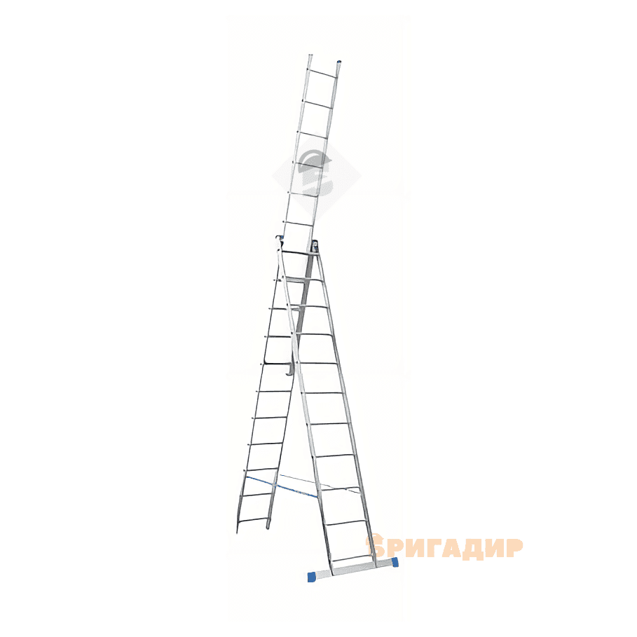 Драбина DELTA розкладна 3-х секційна 3х11 сходинки (7,57м) (арт.05-01-0070) 05-01-0070