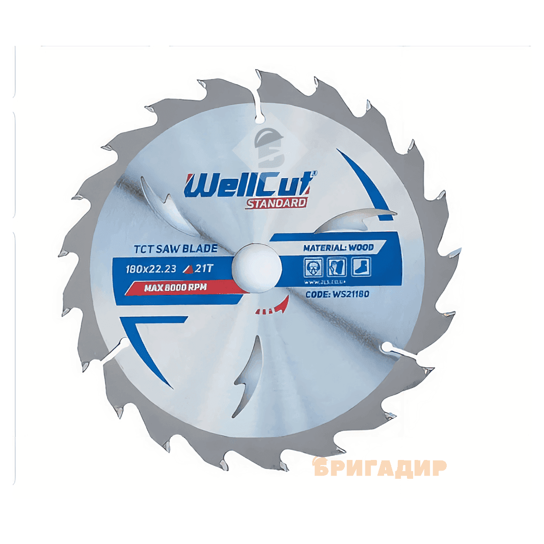 Пильний диск WellCut Standard 180*22.23*21Т (арт.WS21180) WS21180