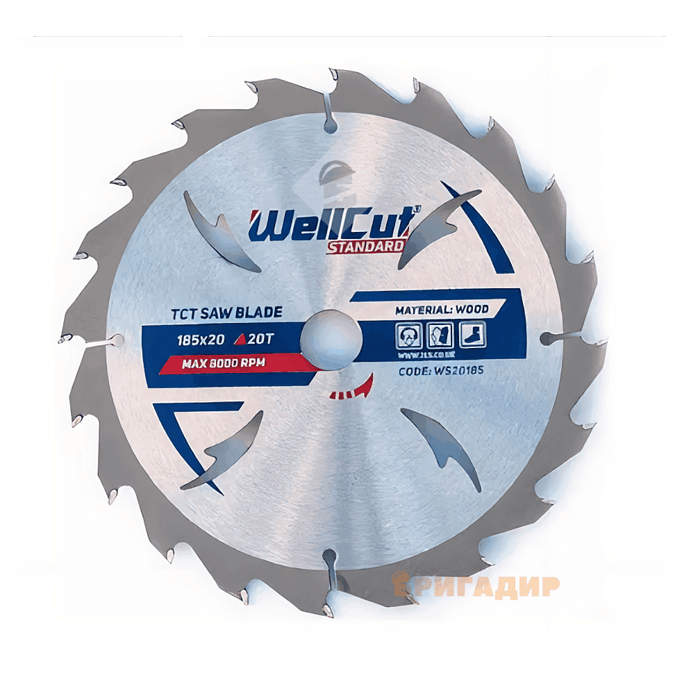 Пильний диск WellCut Standard 185*20*20Т (арт.WS20185) WS20185