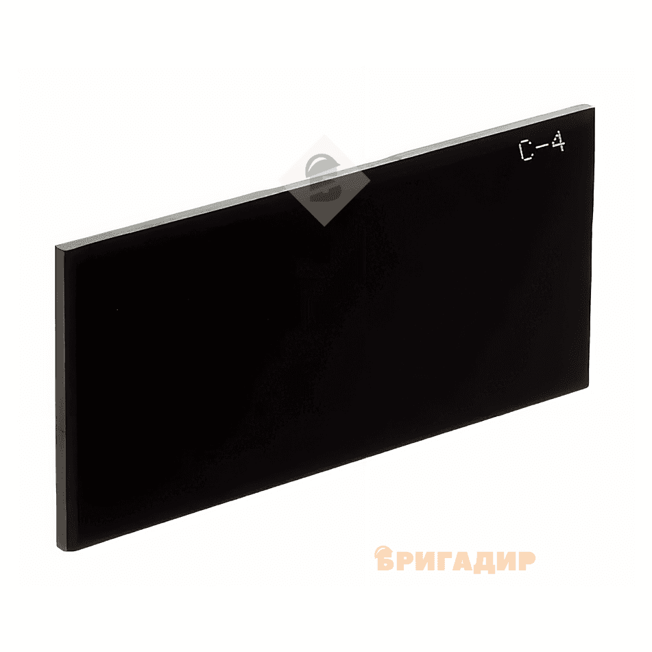 Скло для зварювальної маски GRADIENT С-4 52*102 мм (арт.10-04-0027) 10-04-0027
