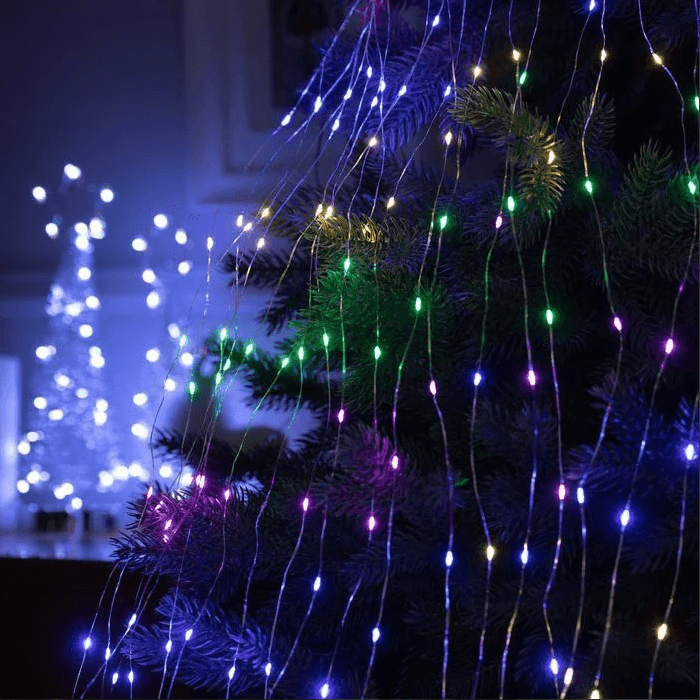 Гірлянда Роса/Кінський хвіст 300LED XMAS мультиколір