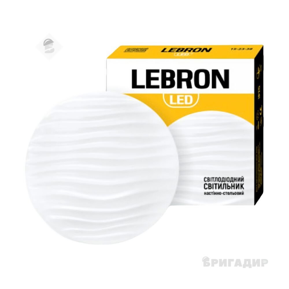 LED св-к LEBRON L-CL-WAVE, 18W, 4100K, 1260Lm, O260mm 15-23-38