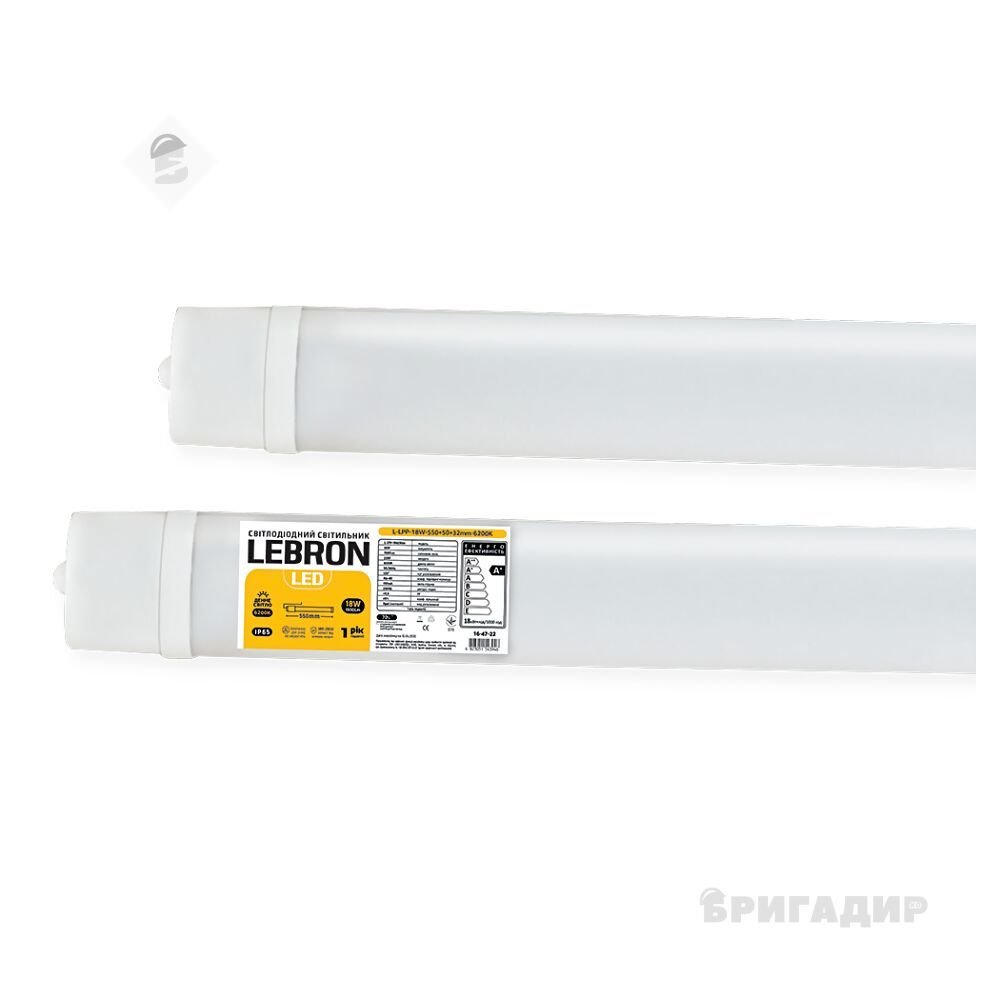 LED св-к LEBRON L-LPP, 36W, 1150*50*32, 6200K, 3000Lm, IP65 16-47-25