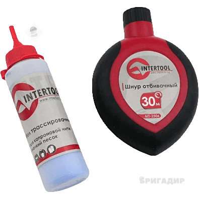 Шнур відбивний 30м с коректором MT-2506 INTERTOOL