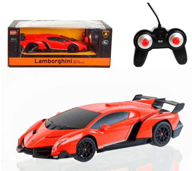 Машина  р/к арт. 27043 (24шт) батар.1:24,  LAMBORGHINI VENENO, короб.  20,5*9*6см 27043