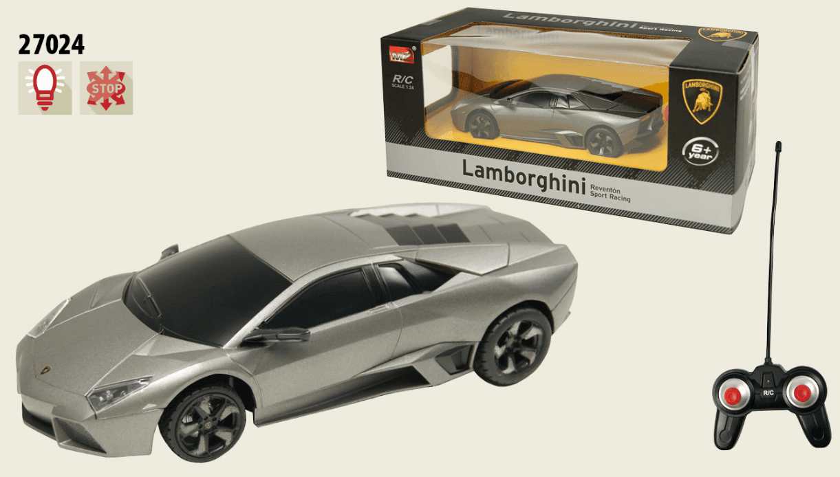 Машина  р/у арт. 27024 (24шт) батар. Lamborghini Reventon, короб. 19,5*9,5*4,5см 27024