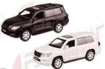 Машина метал 4304 (96шт/2) "АВТОПРОМ",1:43 LEXUS LX570, 2 кольори, відк.двері,в кор. 14,5*6,5*7см