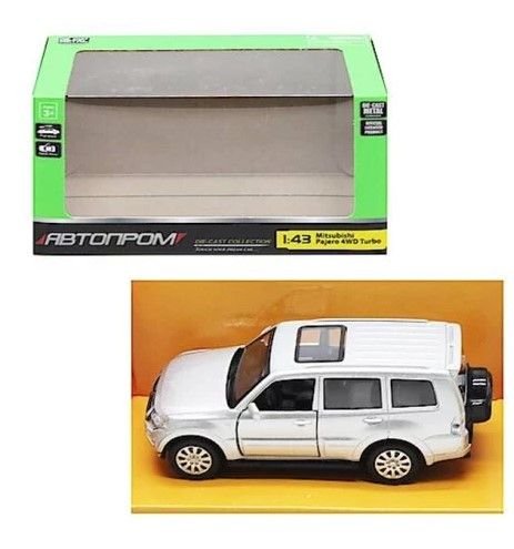 Машина метал 4340 (96шт) "АВТОПРОМ", 1:43 Mitsubishi Pajero 4WD Tubro, 3 кольори, відкр.двері, в кор. 14,5*6,5*7см