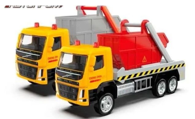 Машина метал АВТОПРОМ арт. 67706K (96шт/2) 1:72 Volvo Swing Arm Garbage Truck, рухомі елементи, в кор.13,5*7*5см