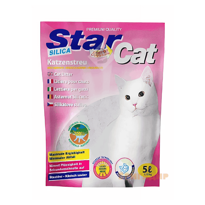 Наповнювач селікагелевий для котів SILICA GEL STAR CAT, 3,8 л