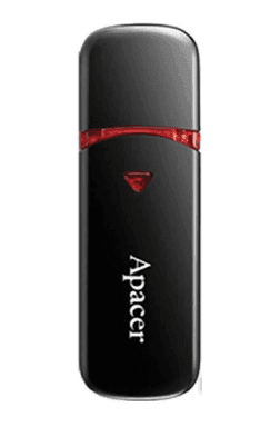 Флешка Apacer USB 16Gb AH333 Black  AP16GAH333B-1 910417 111299