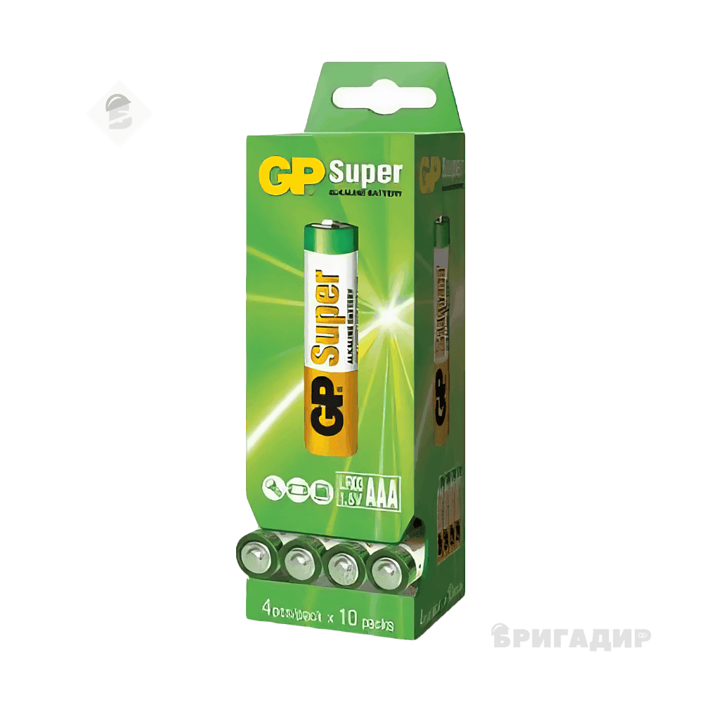 Батарейки GP SUPER ALKALINE 24A-2DP40-S4 ЛУЖНА ААA