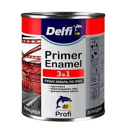 ГрунТ-ЕМАЛЬ 3В1 ЖОВТА DELFI 2,8КГ