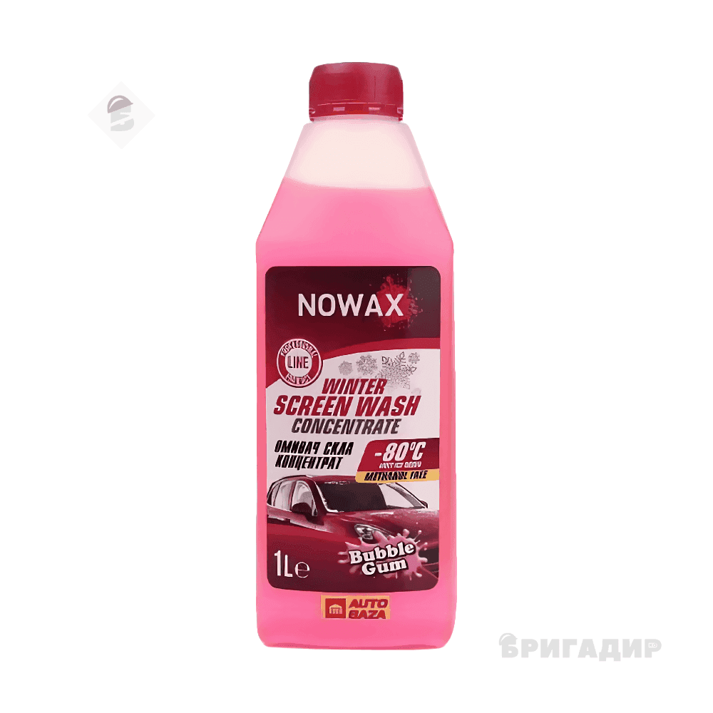 Зимовий омивач скла концентрат Бабл Гам NOWAX Winter Screen concentrate -80 c1L