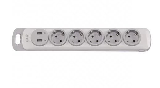 Колодка Luxel Nota 5-a з/з +2USB