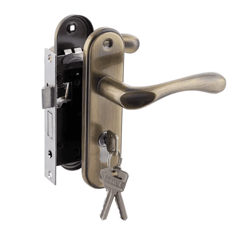 Комплект Замок + Циліндр + ручка на планці ET7140 50мм