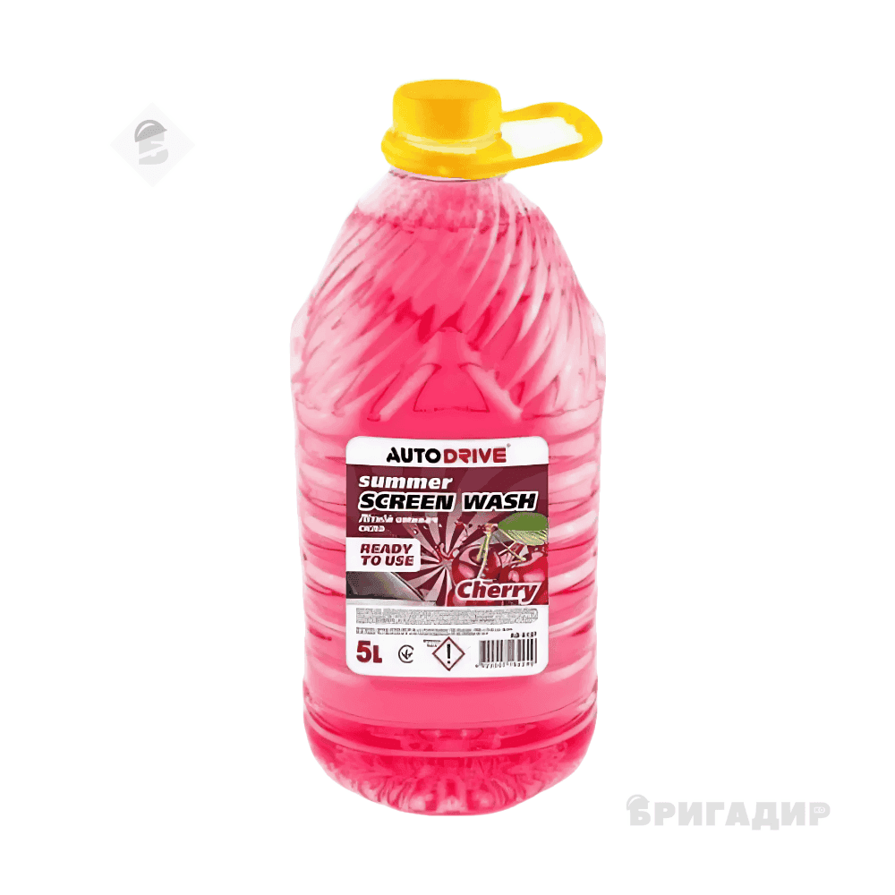 ОМИВАЧ СКЛА ЛІТНІЙ AUTO DRIVE SUMMER SCREEN WASH cherry PET 5Л 0137