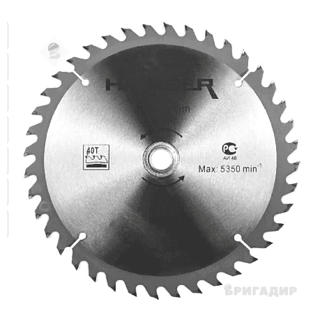 Диск пильний 250х32 40зуб, по дереву HAISSER
