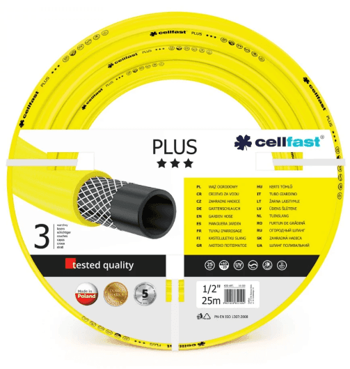 Шланг жовтий Cellfast PlusПольща 1/2 25м