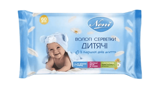 Волога серветка 60шт Neni дитячі