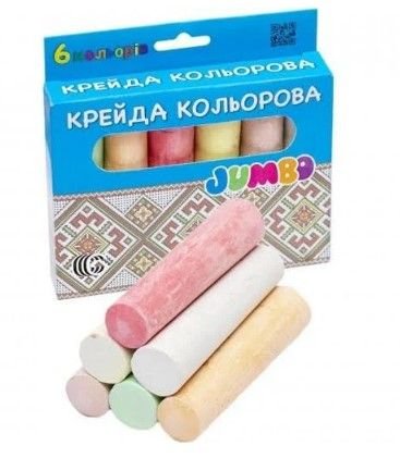 Крейда 6 кольорів JAMBO C